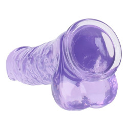 Real Rock Crystal Gode Crystal Clear 21 x 5.5cm Violet